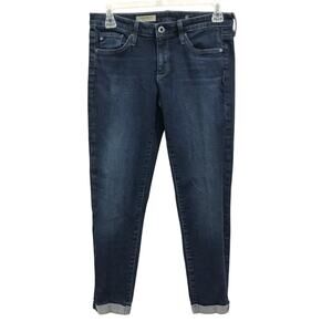 AG The Silt Roll Up Cigarette Skinny Dark Wash Ankle Jeans Women’s Sz 27